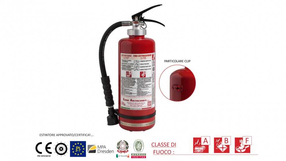 Estintore a schiuma da 3 litri