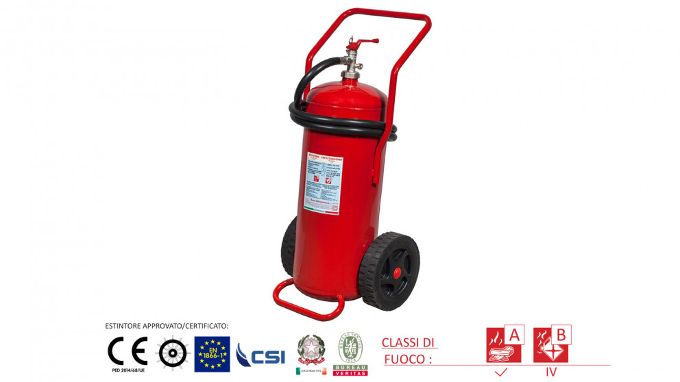 Estintore a schiuma carrellato