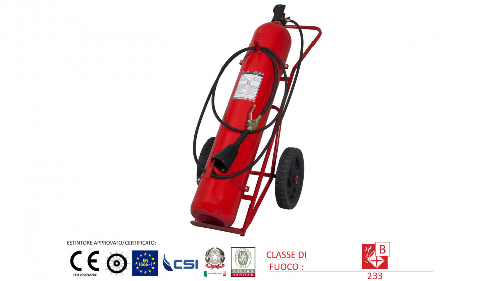 EStintore CO2 carrellato da 50 kg