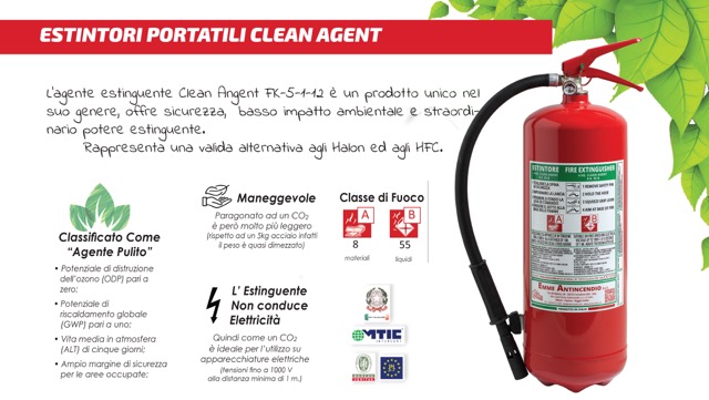 estintore clean agent 