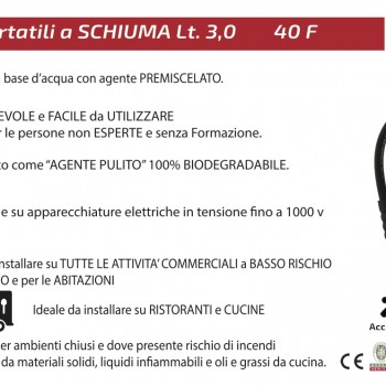 ESTINTORE A SCHIUMA LT. 3