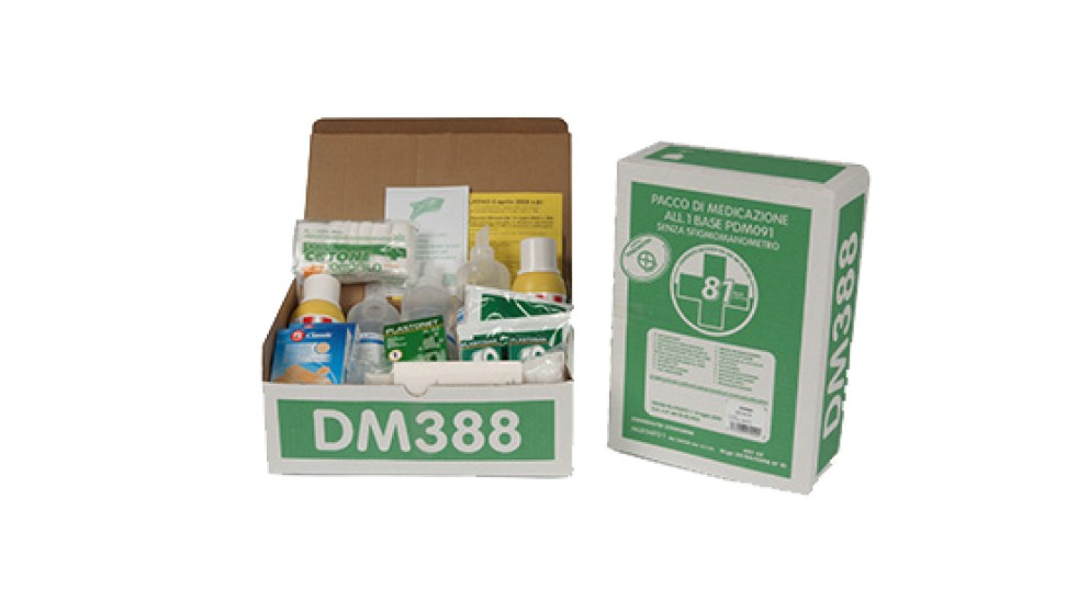 Pacco reintegro per cassetta medica per minimo 3 persone